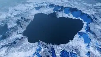 长白山天池鸟瞰4k视频素材