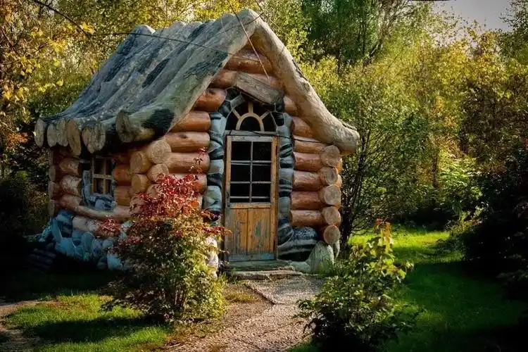 园内小木屋.(童话里的世界)