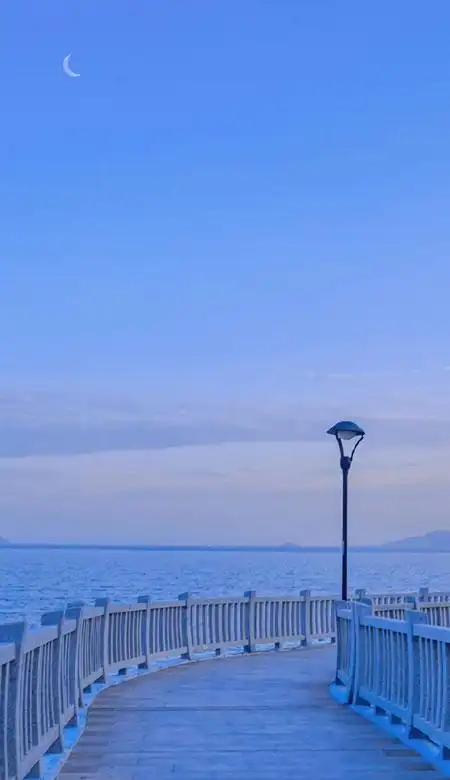 蓝色小清新唯美的简约好看壁纸 睡觉是一种解脱是属于你短暂失忆的