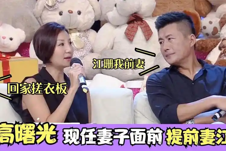 高曙光罕见谈江珊:谈起汪涵女神一脸动容,一旁现任妻子表情复杂