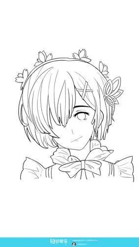 临摹头发的训练线条线稿提高练习