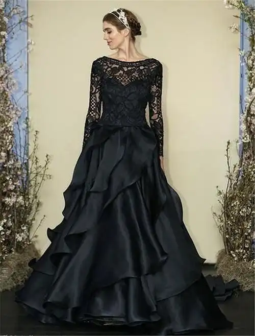 黑色婚纱 另类新娘无法拒绝它的美