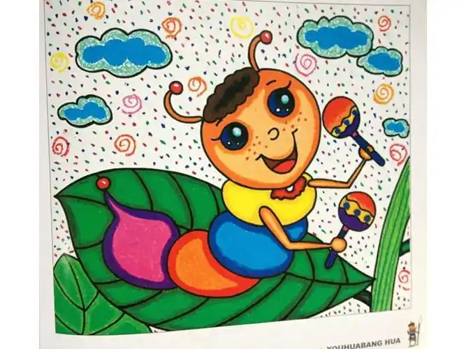 小学二年级美术油画棒画ppt