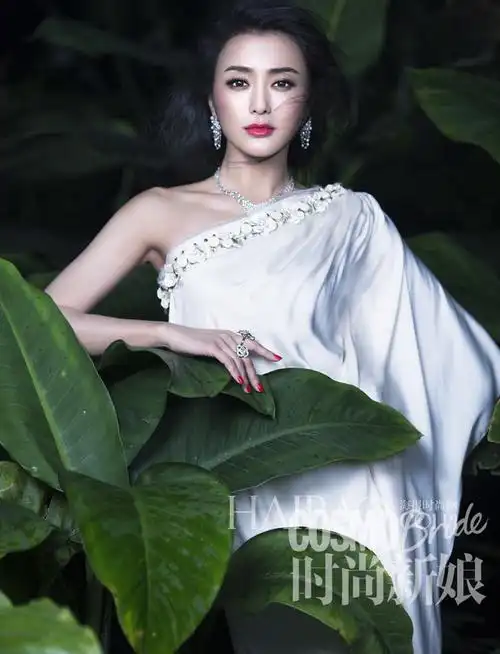 《时尚新娘》2014年三月刊封面:秦岚