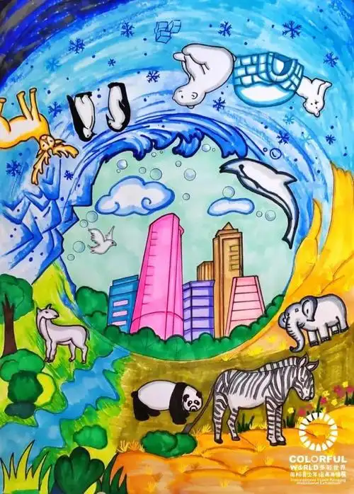 "多彩世界"国际青少年绘画邀请展经过专家评审和组委会终审,评选出