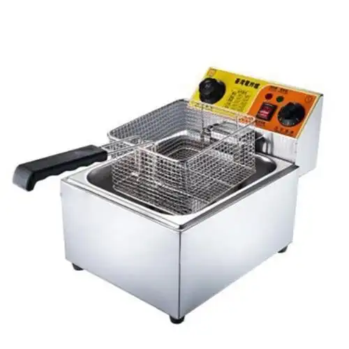 豪华油炸锅商用电炸炉电炸锅油条机摆摊煤气炸串单双缸油炸机