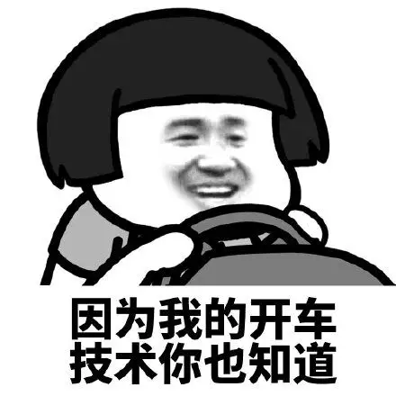 因为我的开车技术你也知道 - 我是什么水平你也都知道