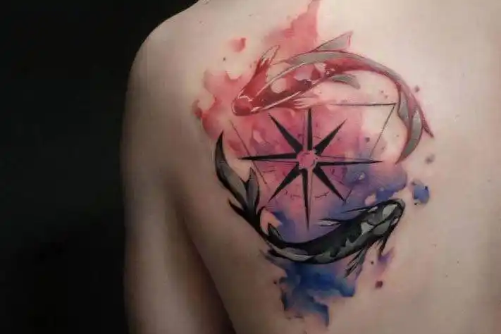 捕梦网纹身女生改运纹身图案