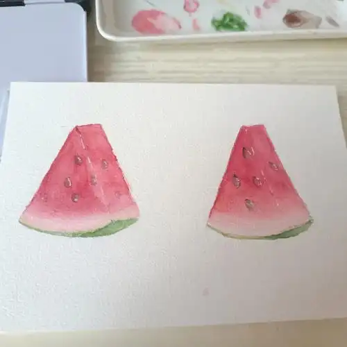 水彩西瓜