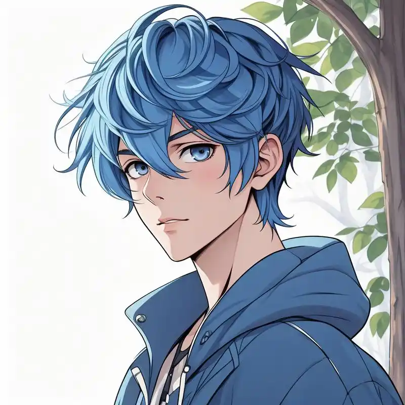 99 今天给大家带来一组超级帅气的蓝色系动漫男生头像!