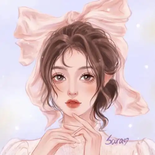 堆糖一婉手绘女生头像