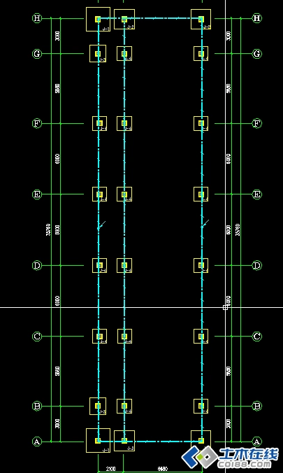基础接地平面图连法