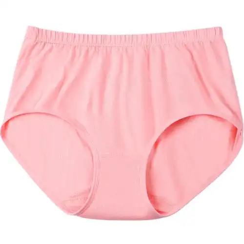 3条ab内裤女士纯棉高腰小平平角中老年短裤平角裤