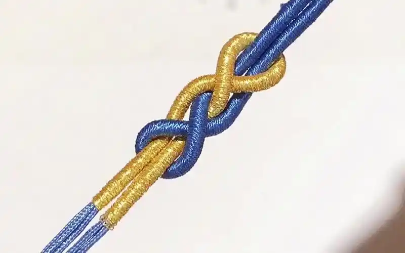 【编织】双八字结(发财结)