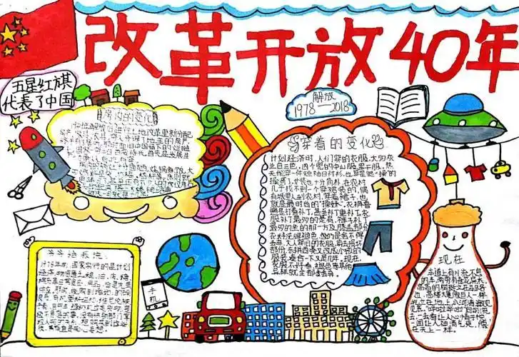 我们一起走过改革开放40年手抄报 我们爱科学手抄报