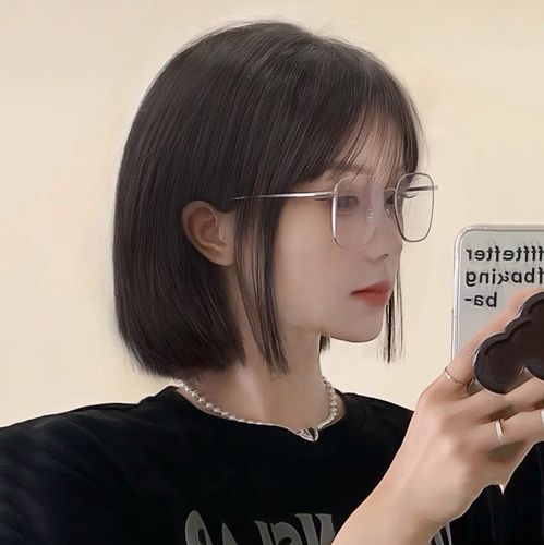 假发女生短发仿真人发全头套学生头夏季新款时尚短直发减龄波波头