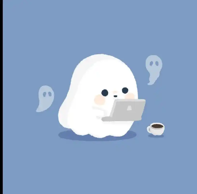 小幽灵的情侣头像 那么可爱的幽灵怎能不做个头像呢不做头像那就可惜