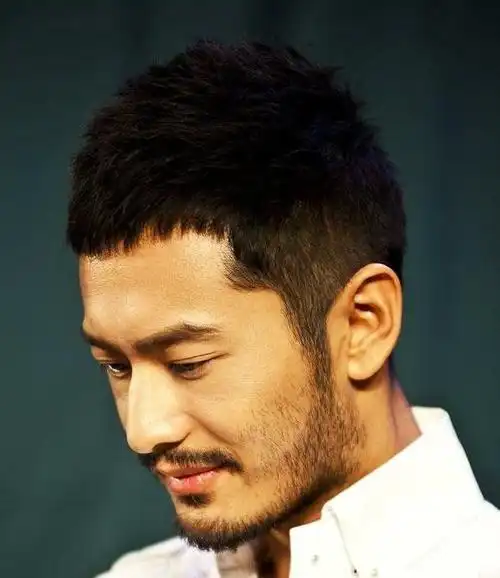 男明星留起了络腮胡黄晓明很帅邓超真的是一股泥石流