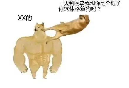 表情包肌肉狗与小废狗老社恐了