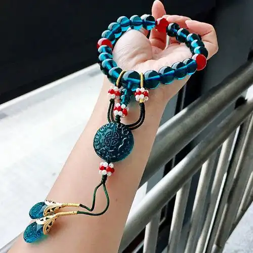 富察容音手链女延禧攻略秦岚皇后同款清十八子手串如懿传旗袍压襟橦华