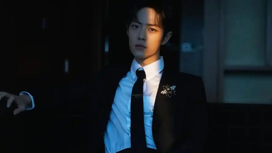 电脑壁纸 明星 大陆明星 肖战天秤刺绣西服帅气迷人写真