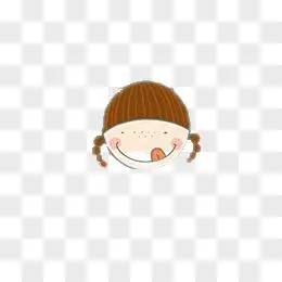 吐舌头的小恐龙pngpsd手绘卡通愚人节小丑贴纸之扮鬼脸素材pngpsd可爱