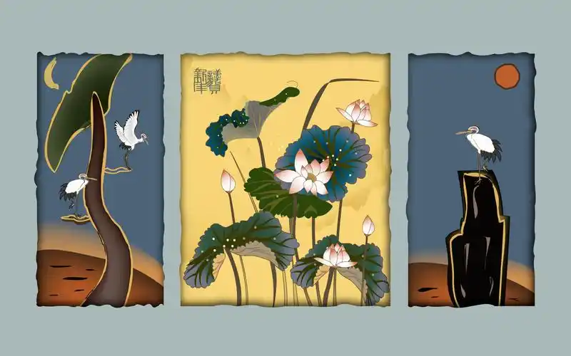 手绘恭贺新禧桌面壁纸