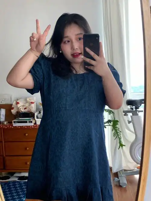 150斤胖妹妹穿搭今天是大码辣妹