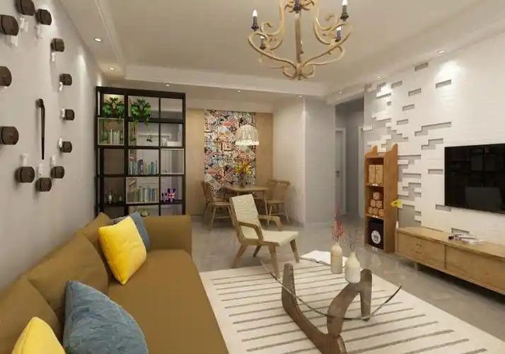 保定案例全包5万打造天威绿谷90平北欧风二居室超值