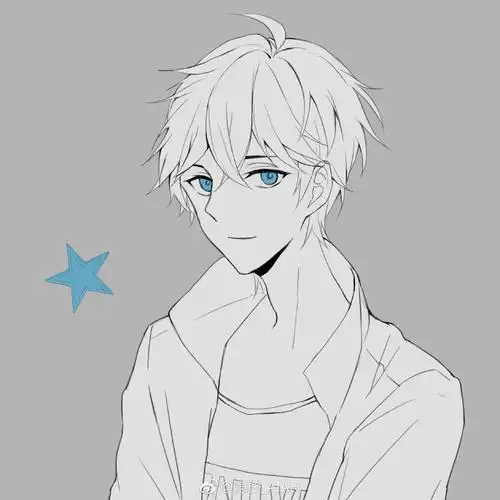 「周棋洛线稿」隐杉_alah 绘