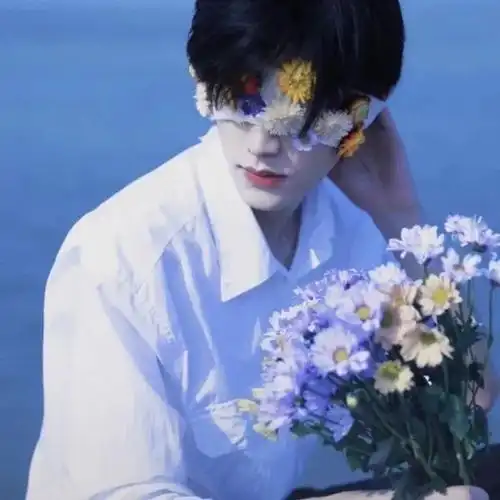 少年与捧花| 男生头像ins伤感孤独背影