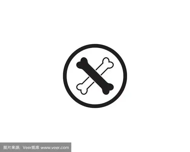 骨头图标矢量图
