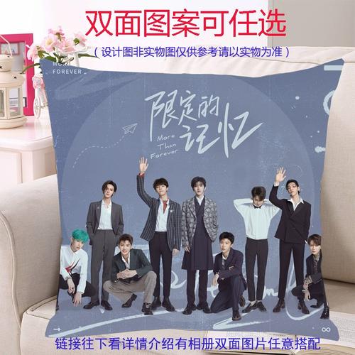 nine percent抱枕百分之九组合明星同款靠枕垫来图定制应援礼物品