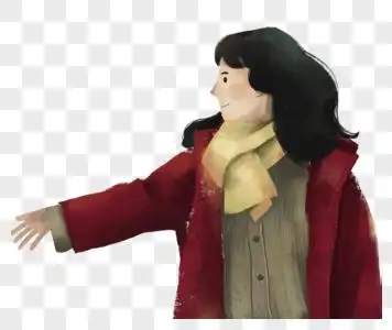 伸手的女孩图片素材