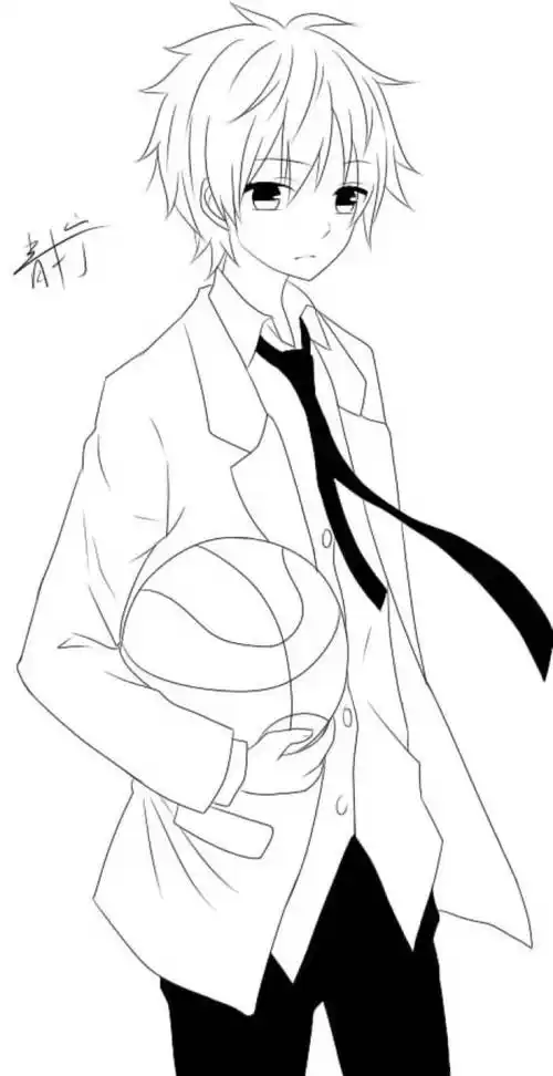 动漫简笔画卡通漫画手绘头像线稿700_1361竖版竖屏动漫简笔画卡通漫画