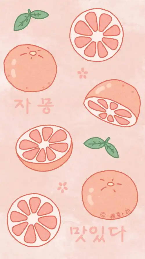 可爱水果平铺壁纸