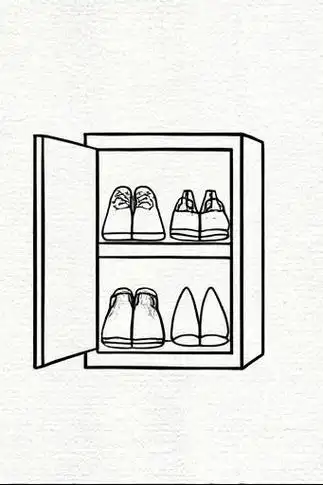 👠🎨简笔画鞋柜小✨