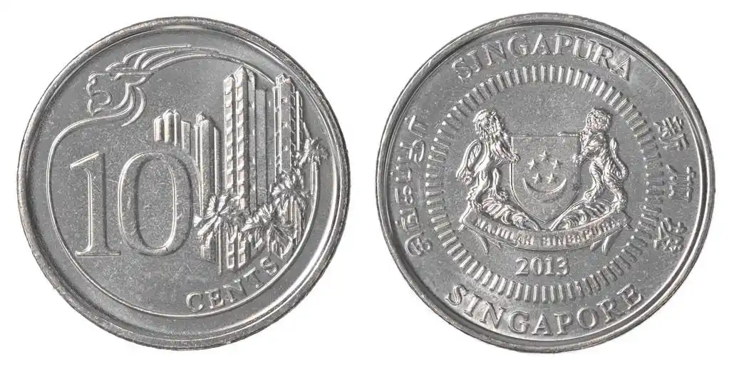 新加坡 10 美分硬币