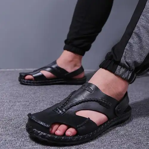 回力warrior凉鞋男士夏季休闲包头外穿沙滩鞋塑料凉拖鞋两用