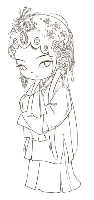 收集   点赞  评论  插画 线稿 黑白‖彩色 装饰画 手绘 花 作者裁鼢