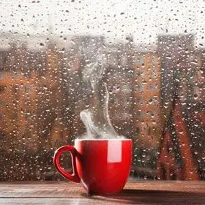 唯美雨天窗外下雨图片 伤感雨天头像安静淡然