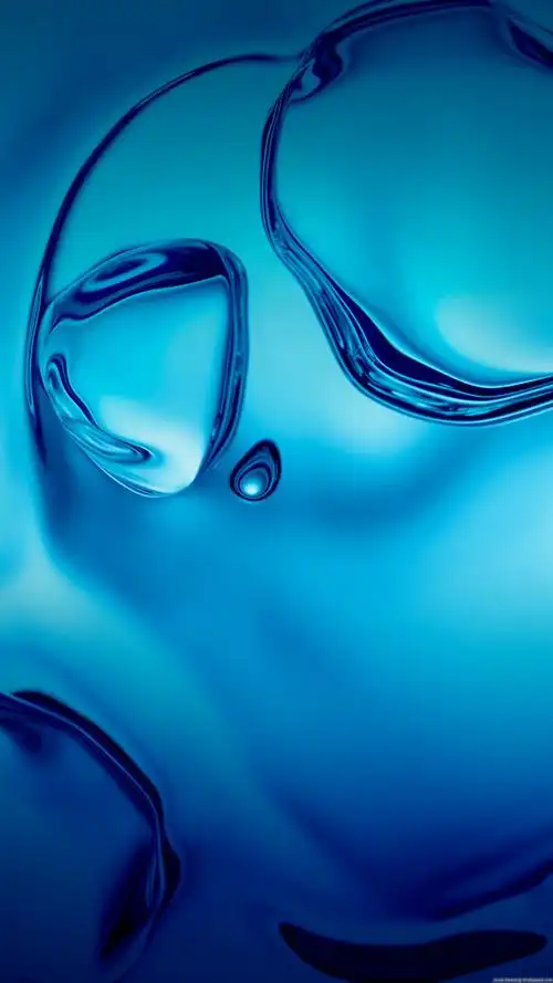 三星手机壁纸【1440x2560】samsung galaxy s6 蓝色 水 水滴 水波