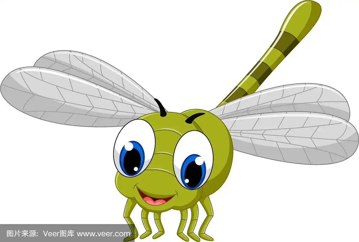 卡通可爱的蜻蜓