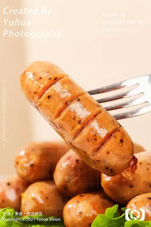 台湾地道肠黑胡椒烤肠烤香肠火腿肠热狗粉肠脆皮肠qq肠|摄影|美食摄影