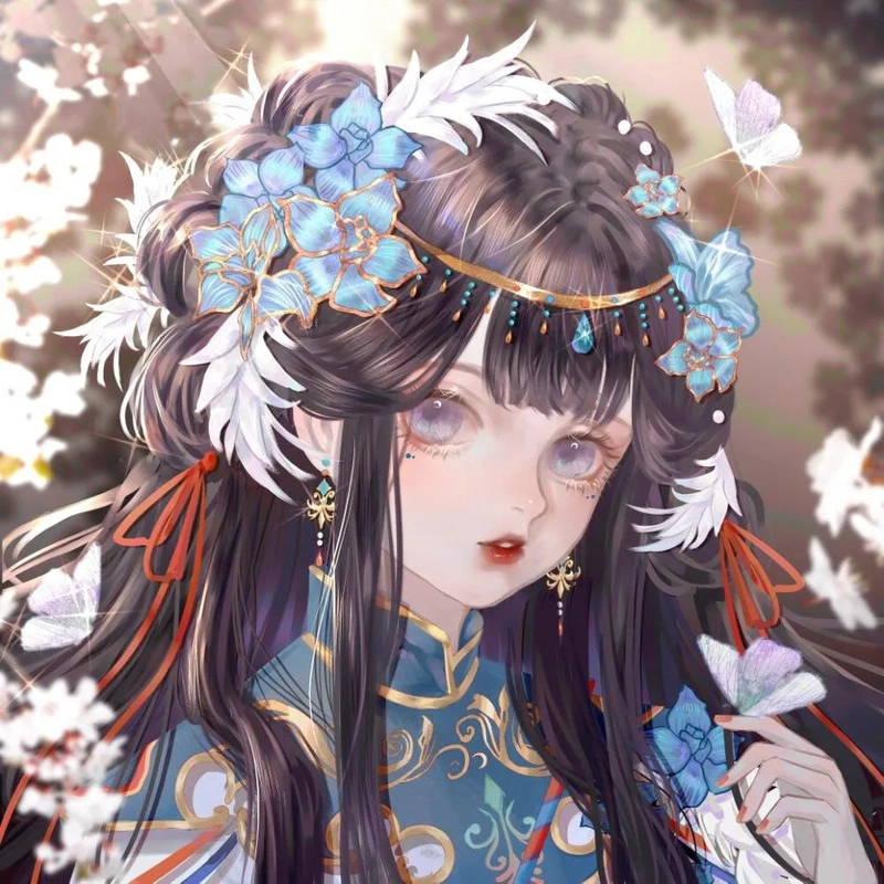 古风动漫女生头像|我的梦通通给你保管