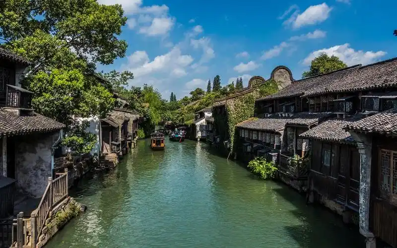 小桥流水的乌镇风景壁纸高清大图预览1920x1200_风景壁纸下载_美桌网