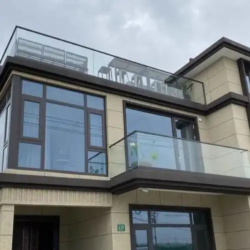 无框玻璃扶手护栏不锈钢阳台栏杆楼梯扶手实心铝合金地槽预埋卡槽