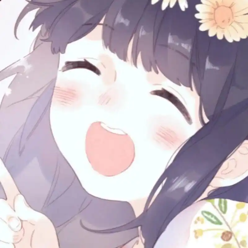 开心的女生头像 女生动漫头像 超级开心大笑女生头像 图片均为网络