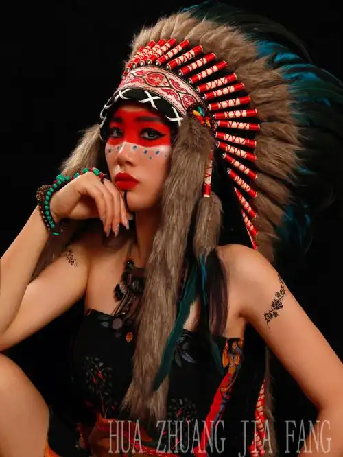 印第安人妆容