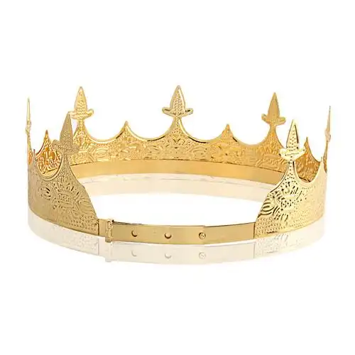 欧美男士国王皇冠头饰王冠王子复古宫廷皇冠演出道具选美女王生日